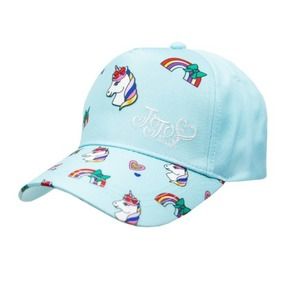 3/$20 Jojosiwa Jojo Siwa Unicorn Rainbow embroidery blue Hat Cap kids girls